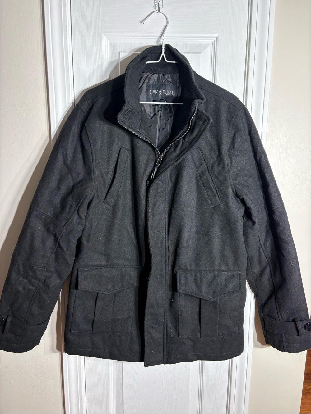 Men's Black Military Field Jacket